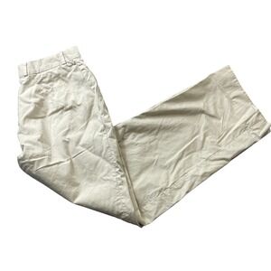 Bernard‎ Zins Saks Beige Pants France Cropped Pleated (see Measurements)
